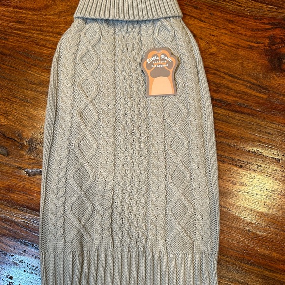 NWT! Dog Pet Winter Warm Sweater Knitwear Outwear Apparel Size M Gray - Picture 3 of 10